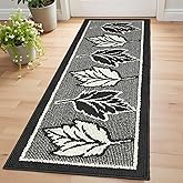 20 x 59 Inch Runner Rug Non-Slip Area Rug for Hallway – Low Profile Water Absorbing Kitchen Runner Rug with Rubber Backing – Machine Washable Indoor Mats for Entryway (Grey, 20''x59'')