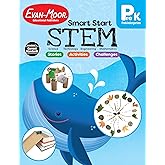 Evan-Moor Smart Start STEM Workbook, Grade PreK, Science, Technology, Engineering, Math, Hands On Activities, Problem Solving, Critical Thinking, Fine Motor Skills, Sequencing, Animals, Homeschool