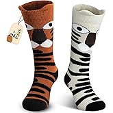 Muezna Kids Wool Ski Socks 2 Pairs Toddler Winter Warm Thermal Snow Socks Boys Girls for Snowboard Skating OTC