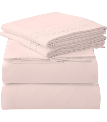 Nikki Chu Mikrofaser-Bettlaken-Set Queen – Superweich Gebürstet, 4-teilig (Bettlaken, Spannbetttuch, 2 Kissenbezüge) – Weiß