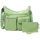 Baggallini womens Everywhere Bagg Crossbody Women 11x9 Lightweight Nylon Hobo Water-resistant Travel Bag W/Rfid