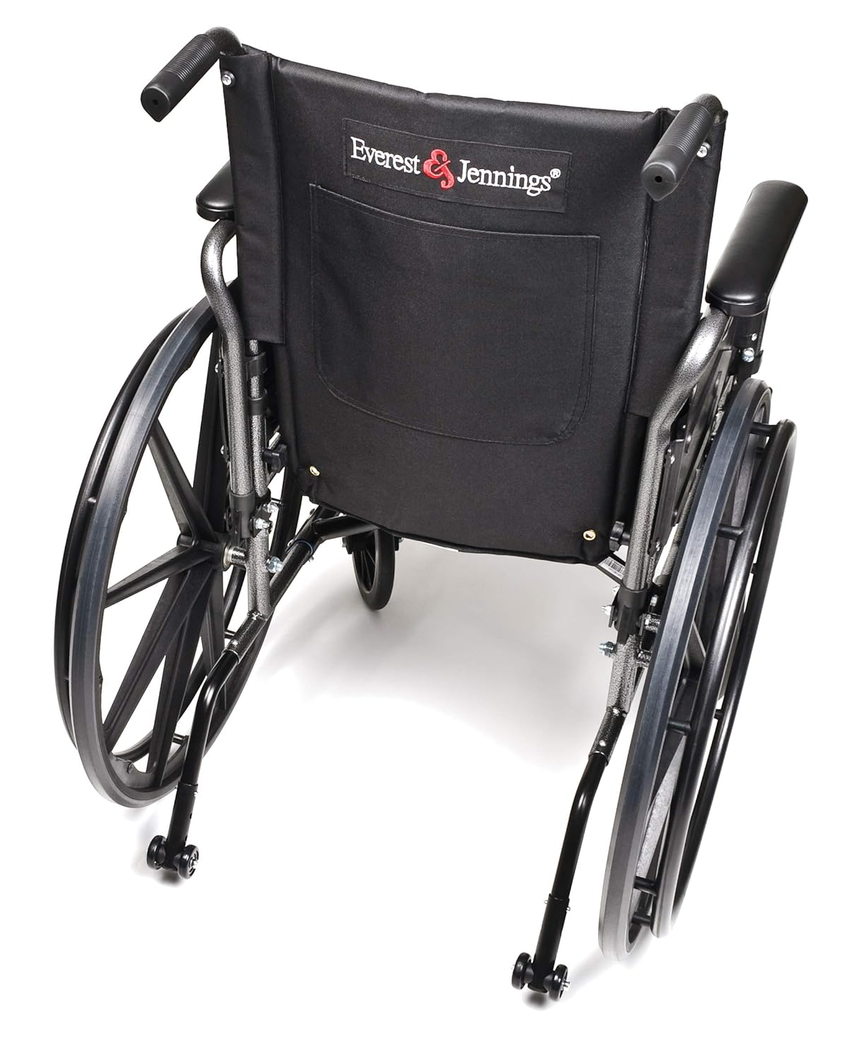 Everest & Jennings Traveler L4 Lightweight Wheelchair, Adjustable-Height Desk Arms & Elevating Legrests, 18x18" Seat, Silvervein Color: Industrial & Scientific
