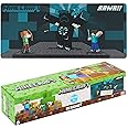 Minecraft Desk Pad for Kids and Teenagers, Non-Slip Desk Mouse Mat 80 x 35cm - Gamer Gifts (Blue)