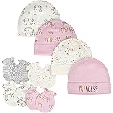 Gerber baby-girls Cap and Mitten Sets