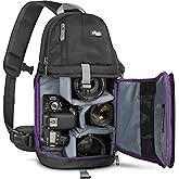 Altura Photo Camera Sling Bag - Backpack for Canon, Nikon, Sony & GoPro DSLR & Mirrorless Cameras - Crossbody Backpacks for P