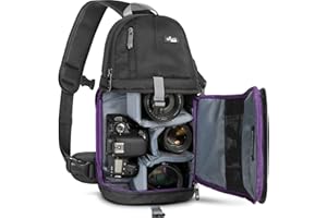 Altura Photo Camera Sling Bag DSLR - Camera Backpack for Canon, Nikon, Sony & GoPro Bag - Crossbody Camera Bag for Photographers - Camera Accessories
