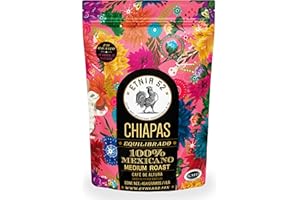 Café en Grano de Altura Chiapas | 454gr | Tostado Medio | Cuerpo Medio | 100% Arábica | Certificación Kosher | Notas a Nuez, Miel y Frutos Secos - Aroma Floral y Caramelo | Grano Entero | ETNIA 52