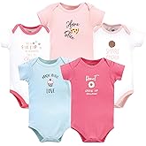 Hudson Baby Cotton Bodysuits, Food Girl 6-9 Months