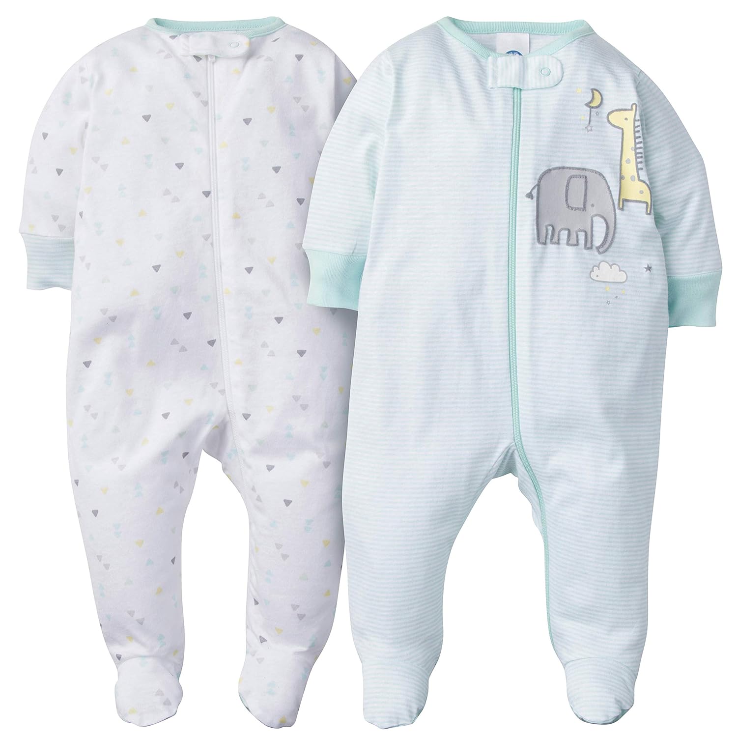GERBER Baby Boys' 2-Pack Sleep 'N Play