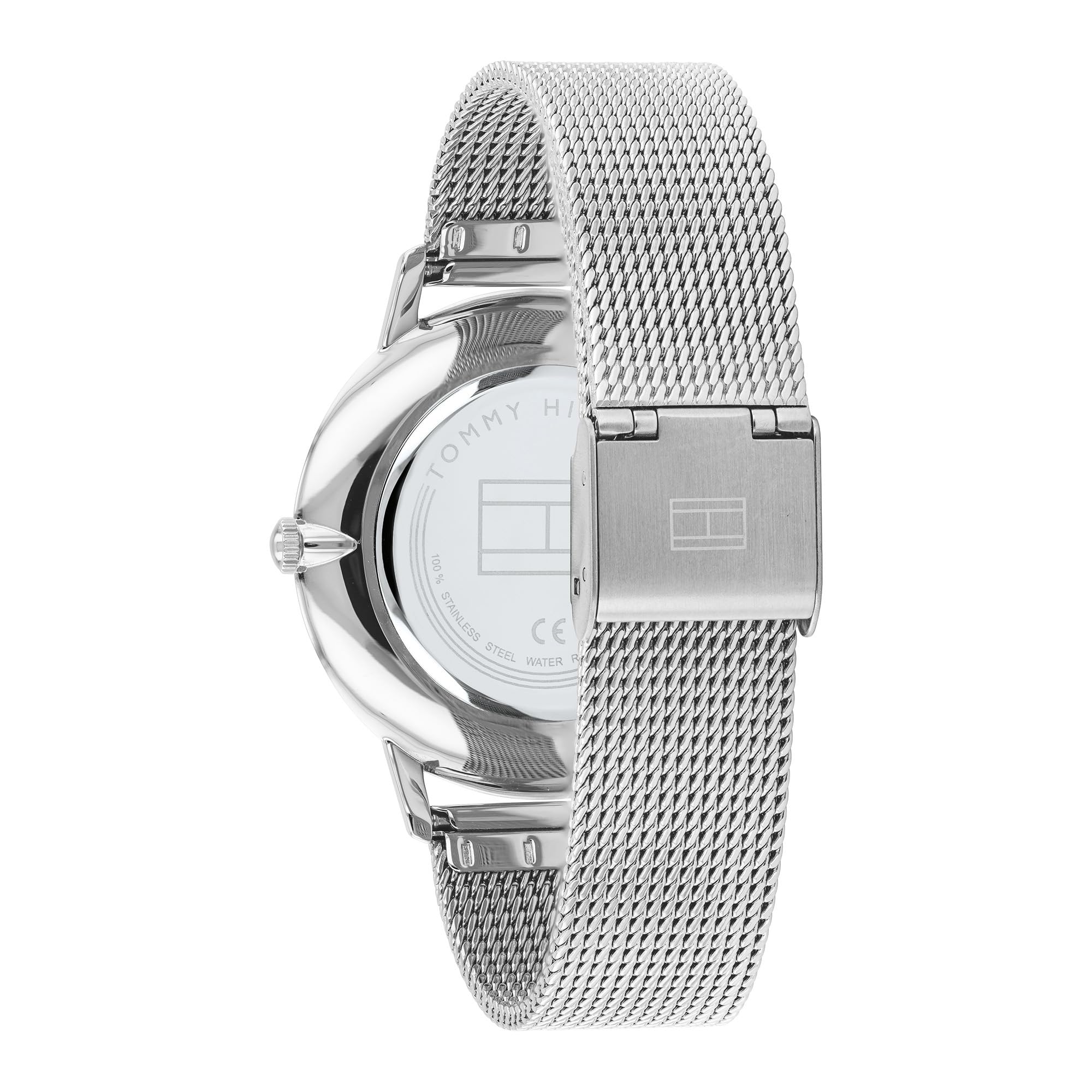 Damen 40mm Quarzuhr - Blush Sunray Zifferblatt, Edelstahl-Mesh-Armband - 1782244