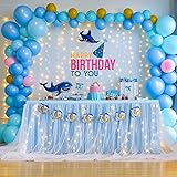 Shillance 9ft Baby Blue Tulle Table Skirt for Baby