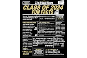GIFTSFARM Graduation Decorations class of 2024, Graduation Party Decorations, Graduation Gifts, Class of 2024 Fun Facts Centerpiece Poster Sign, NOTE, For College Grads ONLY so the years will be All Good.