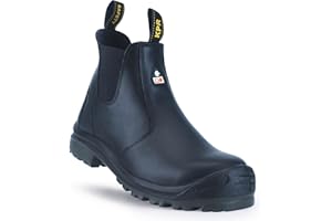 KPR Men's M706 CSA Approved ESR 6" Wide Double gore Premium Leather Composite Toe Work Safety Chelsea Elastic Side Gore Boots