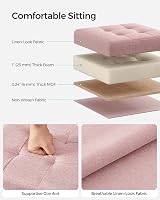 SONGMICS Storage Ottoman 30x30x30 cm Jelly Pink LSF028R51 view 4