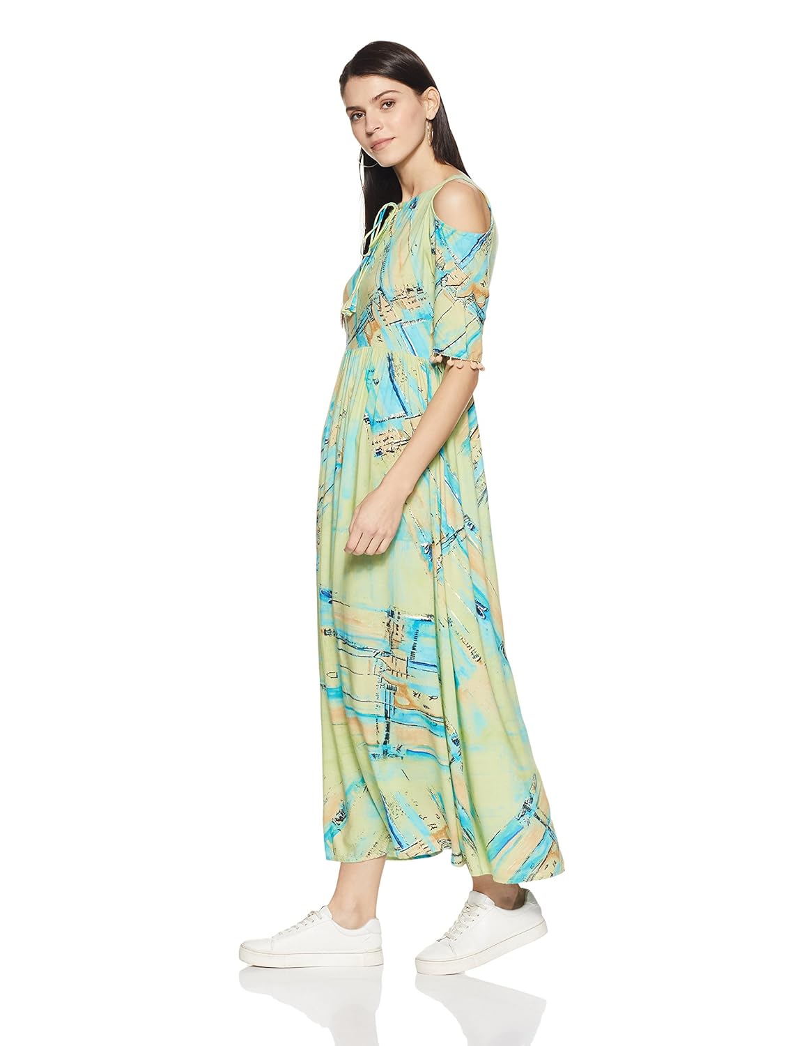 gerua women's anarkali kurta