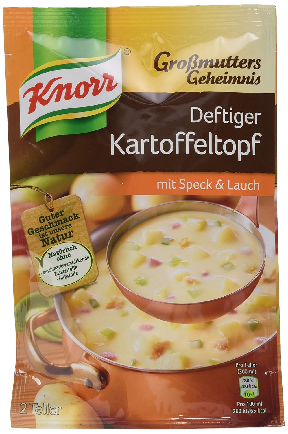 Knorr Grossmutters Geheimnis Deftiger Kartoffeltopf Mit Speck Und Lauch 9 X 2 Teller 9 X 600 Ml Amazon De Lebensmittel Getranke