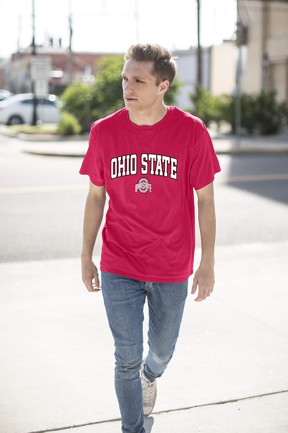 Elite Fan Shop Fan Favorite Team Color Short Sleeve Arch Back Tee Shirt : Clothing