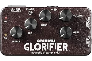 AMUMU GLORIFIER Acoustic Guitar Preamp DI Direct Input Box Guitar Pedal