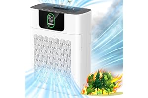 Air Purifiers for Home Large Room Up to 2500 ft², WESTHEY HEPA Filter Purifier for Smoke, Air Cleaner for Wildfire Smoke Ash Pollen Pets Hair Odor, 2 PCS Filters for Bedroom, Applicable to California