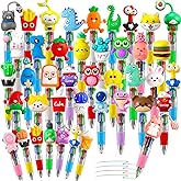 Natonhi Multicolor Pen in One,40pcs Cute Pens for Kids,Fun Pens for Classroom Prizes,Party Favors,Student Rewards,Birthday Gi