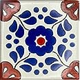 Ceramic Talavera Mexican Tile 4x4", 9 Pieces (NOT Stickers) A1 Export Quality! - EX25