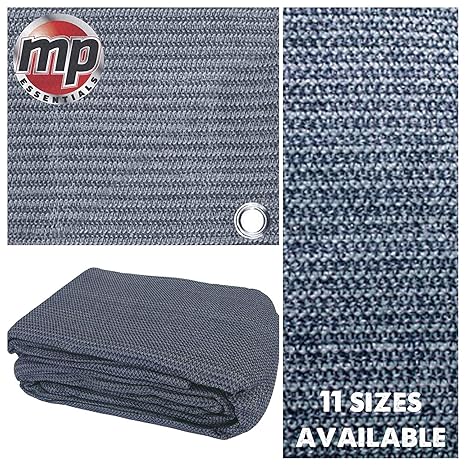 MP Essentials Gewebter Supreme Frott Wetterfeste Bodenplane Zeltplane & Vorzeltteppich – Blau & Grau