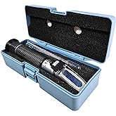 Salinity Refractometer for Seawater and Marine Fishkeeping Aquarium 0-100 PPT with Automatic Temperature Compensation