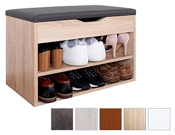 Ricoo Meuble De Rangement Pour Chaussure Wm032 Es A Banc Armoire