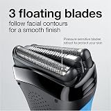 Braun Series 3 310S Wet & Dry Electric Shaver Blue Rechargeable view 4
