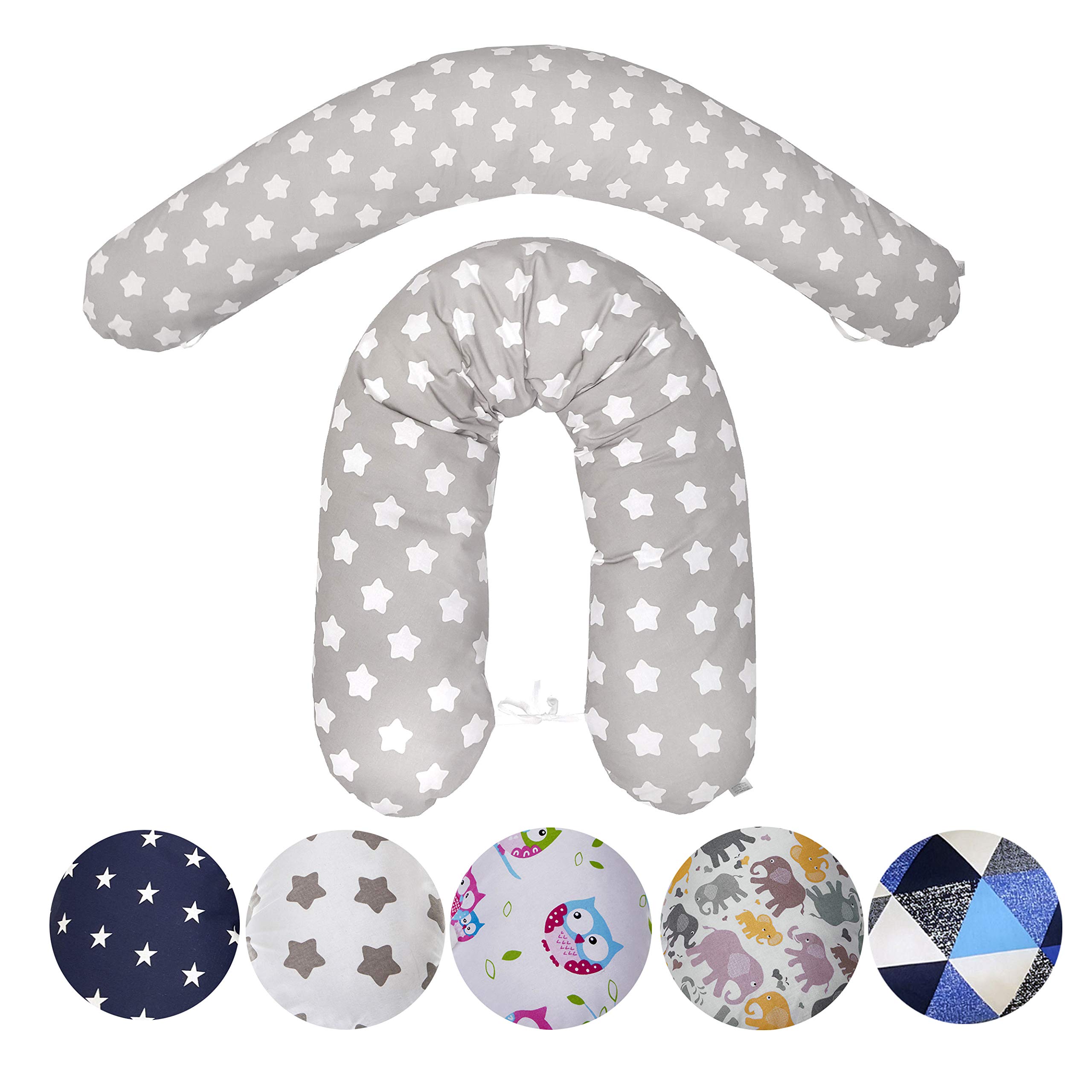 Emi & Sam nursing pillow - 170 cm - with cover - FillBall EPS filling - baby pillow
