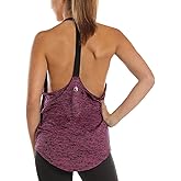 icyzone Workout Tank Tops for Women - Athletic Yoga Tops, T-Back Running Tank Top