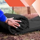 azark Premium Double Sleeping Bag 350GSM Waterproof 4 Seasons Black view 6