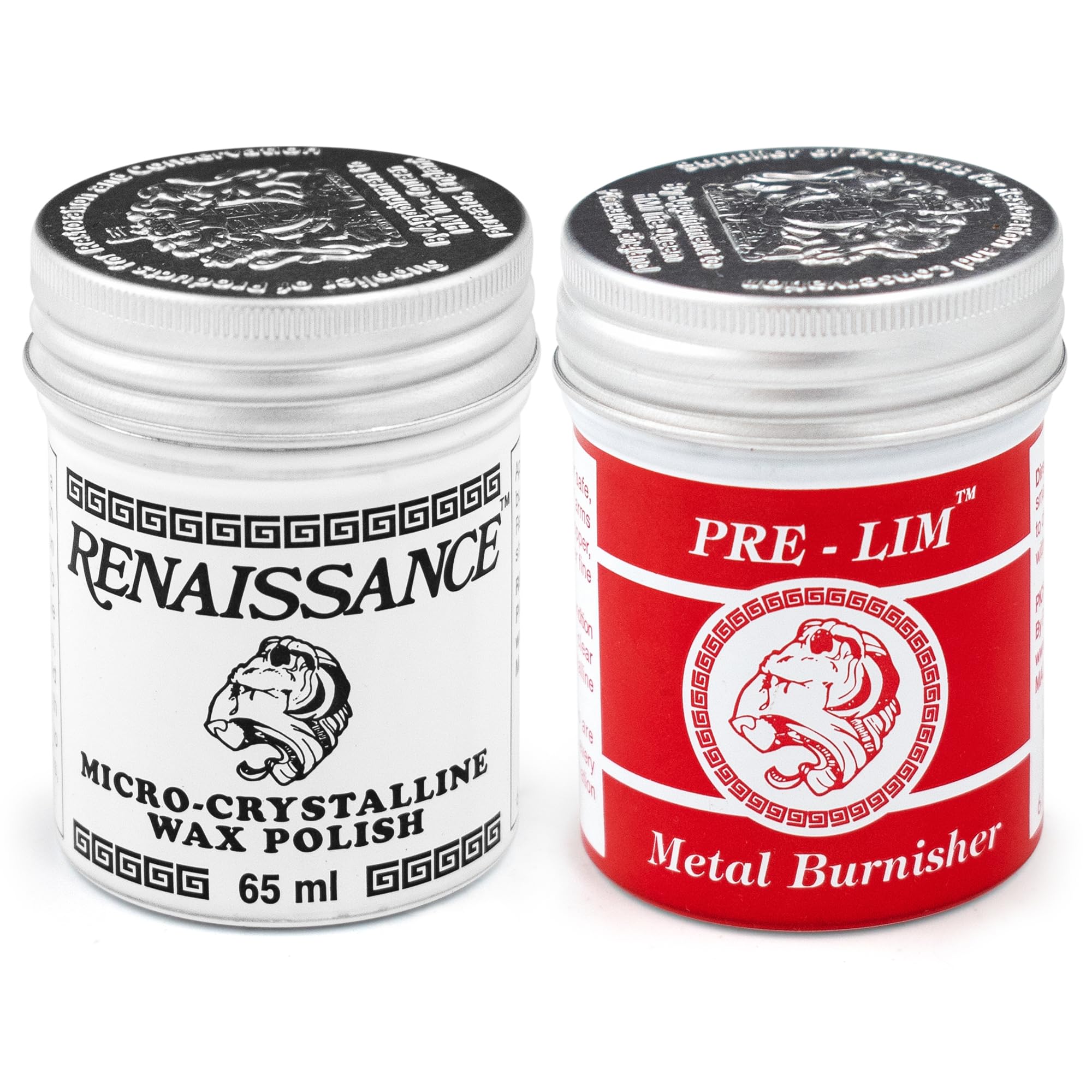 Renaissance & Pre-lim Complete Care Set - Wood Furniture Polish & Metal Cleaner - Rust Remover & Brass Restoration - 65ml