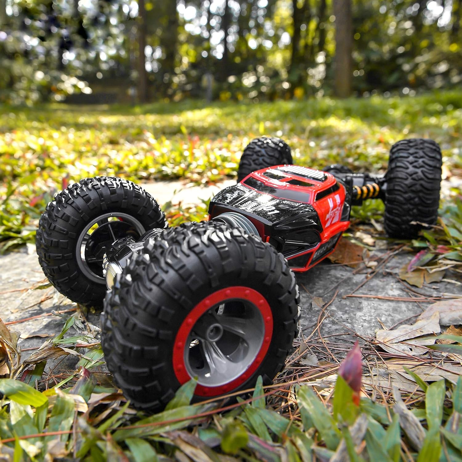 BEZGAR 15 Toy Grade1:14 Scale Remote Control Crawler, 4WD Transform 15 Km/h All Terrains Electric Toy Stunt Cars RC Monster Vehicle Truck Car with Rechargeable Batteries for Boys Kids Teens and Adults: Toys & Games