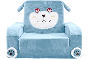 UBINGSOPA Toddler Couch Chair Comfy, Kids Couch Bed Fold Out, Portable Kids Sofa for 1-3 Years old-02