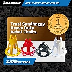 Sandbaggy Plastic Rebar Chair - Elevates 2-1/2" or