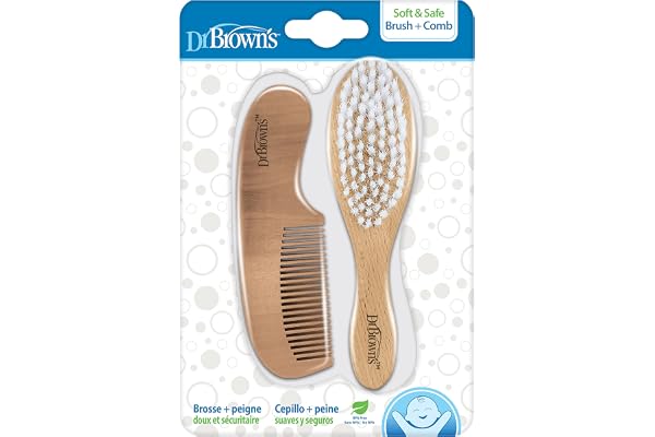 Dr. Brown's™ Soft and Safe Baby Brush + Comb