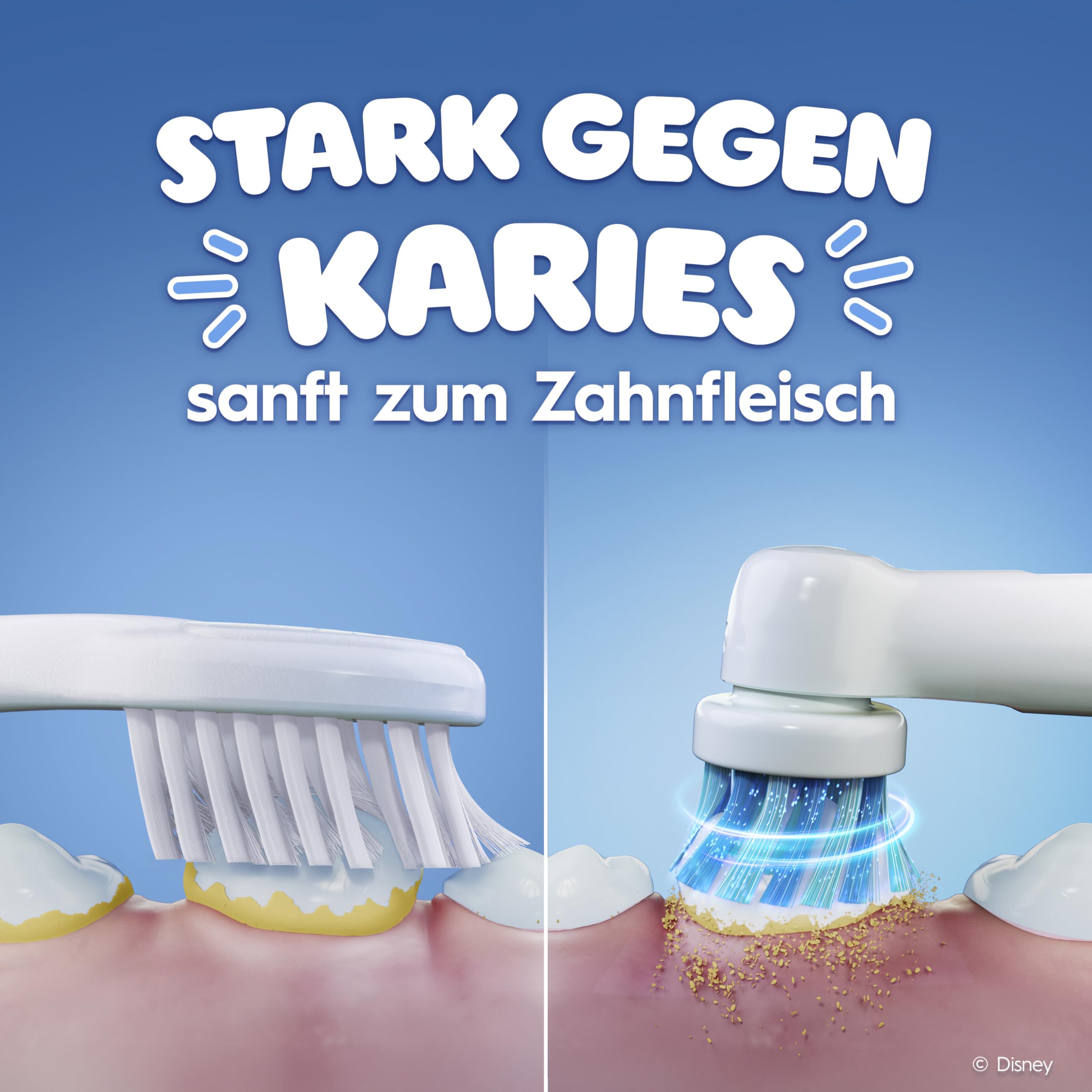 Oral-B Pro Kids Frozen Aufsteckbürsten — ORIGINAL Zahnbürstenaufsatz für Elektrische Zahnbürste — Extra Weiche Borsten, Oral-B Ersatzbürsten für Kinder ab 3 Jahren — Weiß, 8 Stück 2