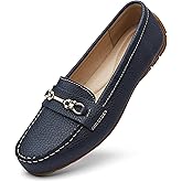 KORDAL Women's Comfortable & Lightweight Leather Loafers Slip-Ons Driving Mocs Walking Shoes Cute Business Casual Dress Shoes Work Flats for Women