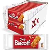 Lotus Biscoff Cookies, Caramelized Biscuit Cookie Snack, Dispenser Box (20 sleeves of 2 extra large cookies) Vegan, 0.9 Ounce (Pack of 20)