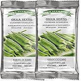 Clemson Spineless Okra Seeds (Approx. 175 Seeds 15 Gram) High Yielding and Easy to Grow Variety for Planting