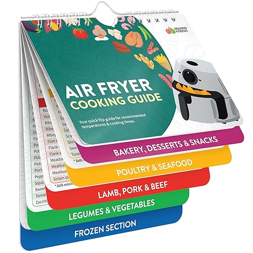 Air Fryer Cheat Sheet Magnets Cooking Guide Booklet - Air Fryer Cookbooks - Air Fryer Liners - Air Fryers Kitchen Gifts Gadgets 2026 - Air Fryer Accessories Cooking Guide - Valentine Gifts for Women