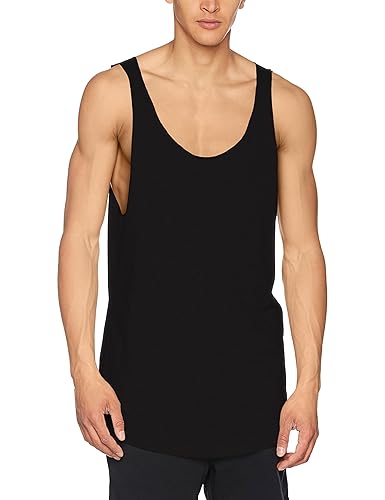 Urban Classics TB964 Herren Sport Top Long Shaped Open Edge Loose Tank