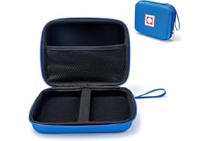 GEALAEK Protective Carrying Case for Portable Nebulizer, Travel Medical Bag with Hard Shell for Inhaler Spacer, Masks, Asthma Accessories Emergency Medicine Storage Bag for Kids and Adults (Blue)