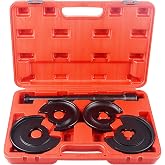 DAYUAN Suspension Coil Spring Compressor Repair Tools Set | Remove replace the coil springs Tool，Compatible with Mercedes Benz，120-325mm Adjustable，4 Spring Plates, Storage Case