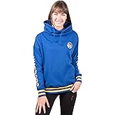 Ultra Game Women's NBA Official Fleece Hoodie Pullover Sweatshirt Funnel Neck