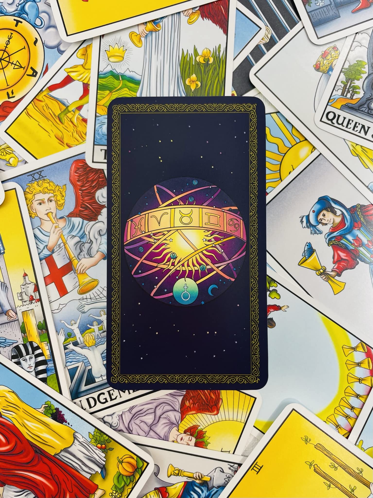 SUNSTELO Tarot Cards with Guide Book - Remastered Original Design Tarot Deck for Beginners and Professional - Fortune Telling Cards - Divination Tools