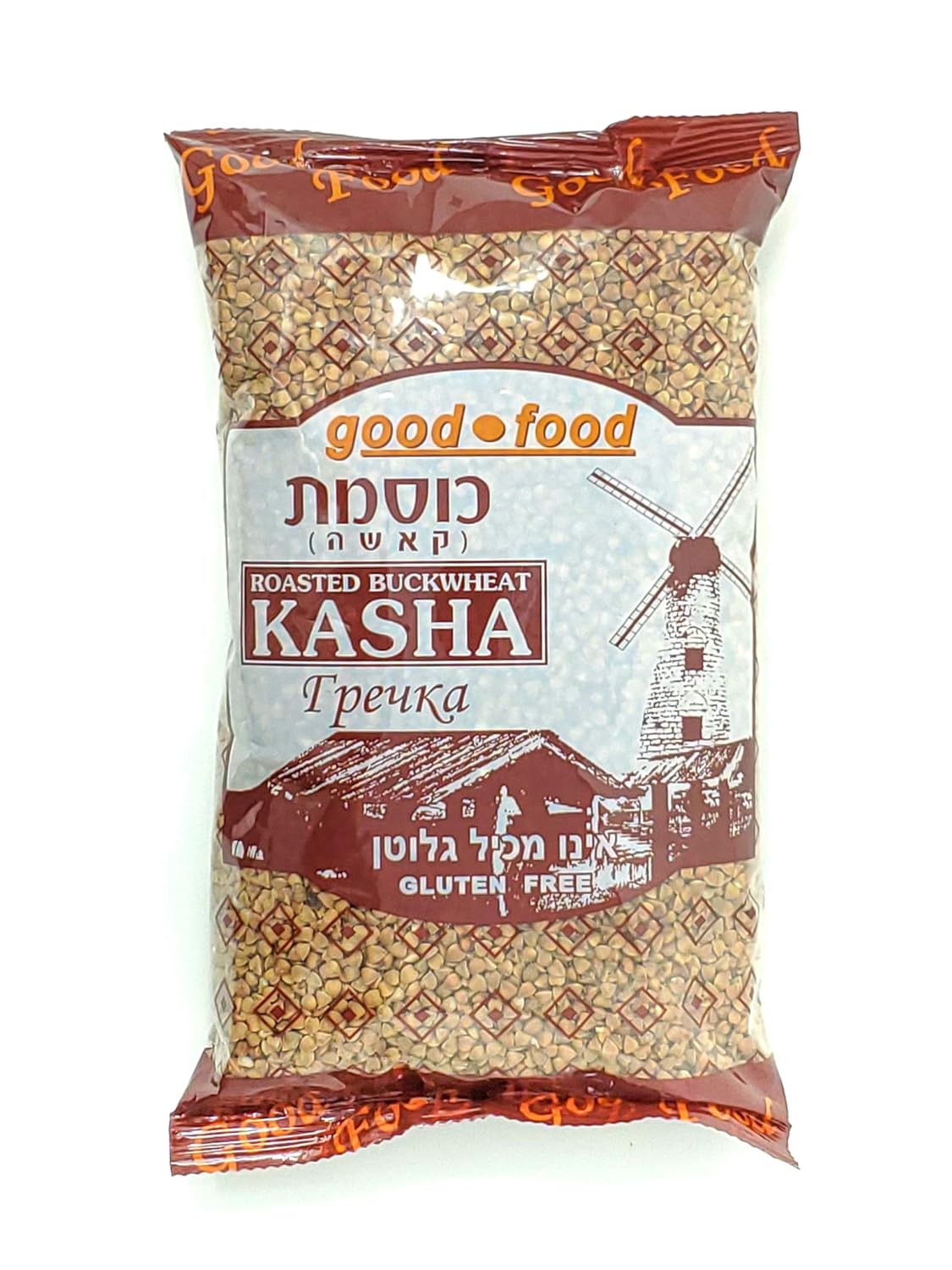 Roasted Buckwheat Kasha, Buckwheat Groats, Kosher 2 lbs (Pack of 4