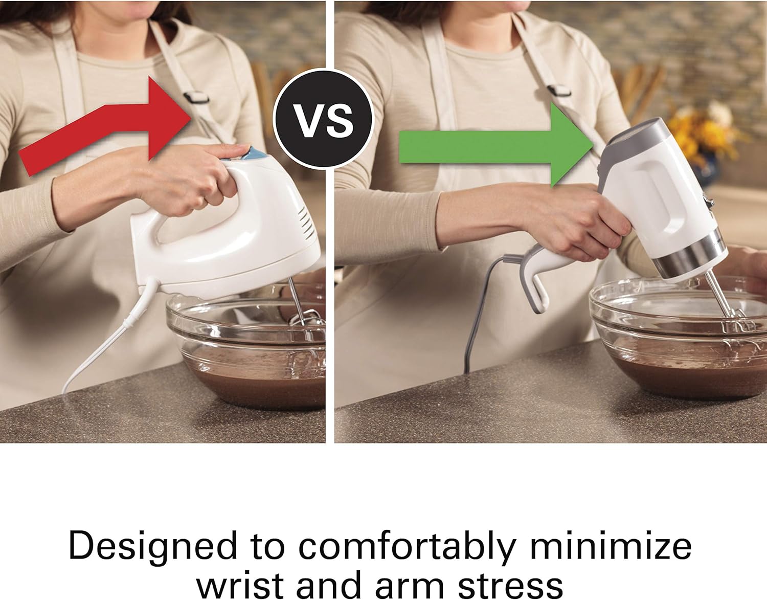 Mixers Hamilton Beach ErgoMix Ergonomic Hand Mixer 62667 Home