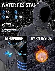 TACVASEN Winter Jacket Men Fleece Coat Mens